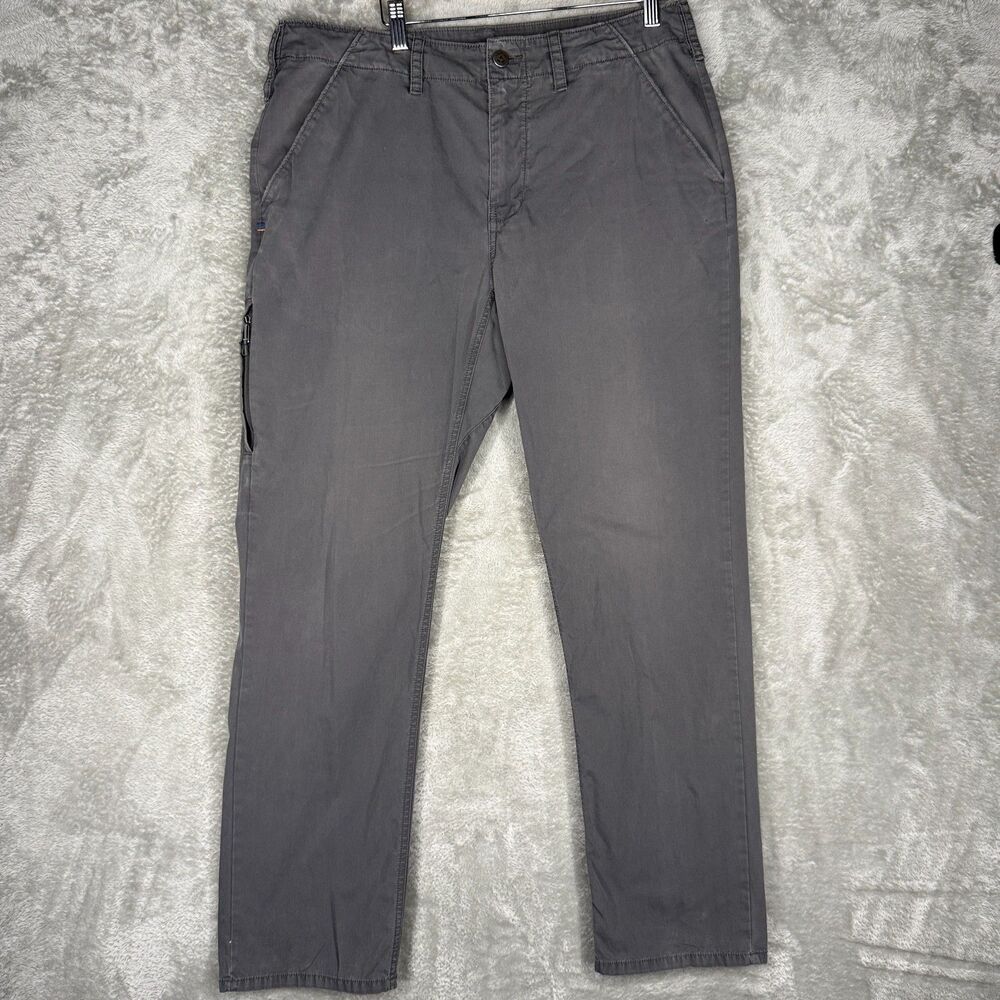 Patagonia Pants Mens 34x30 Tenpenny Gray Hiking Organic Cotton Nylon Distressed